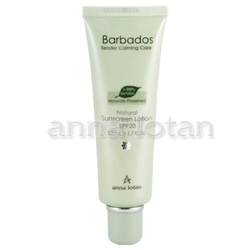 Anna Lotan Barbados Natural Sunscreen Lotion SPF20 50ml