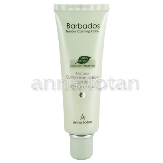 Anna Lotan Barbados Natural Sunscreen Lotion SPF20 50ml Anna Lotan Barbados Natural Sunscreen Lotion SPF20 50ml